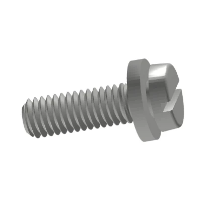 Slotted Cheese Head Screws And Plain Washer Assemblies