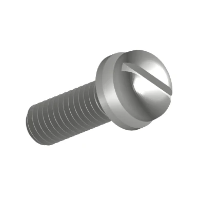 Slotted Pan Head Screws And Small Plain Washer Assemblies